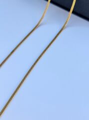 İnce Hasır Gold Kolye - Unisex Model