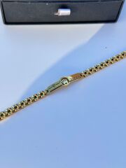 Gold Paslanmaz Çelik Bileklik | 17-22 cm Ayarlanabilir Şık Tasarım