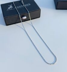 Genie Kolye - Gümüş Renk Paslanmaz Çelik, 60 cm Uzunluk, 3 mm Kalınlık
