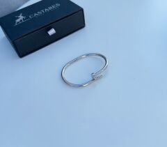 Çivi Bileklik Unisex Model | 17-21 cm Paslanmaz Çelik, Renk Atmaz Tasarım
