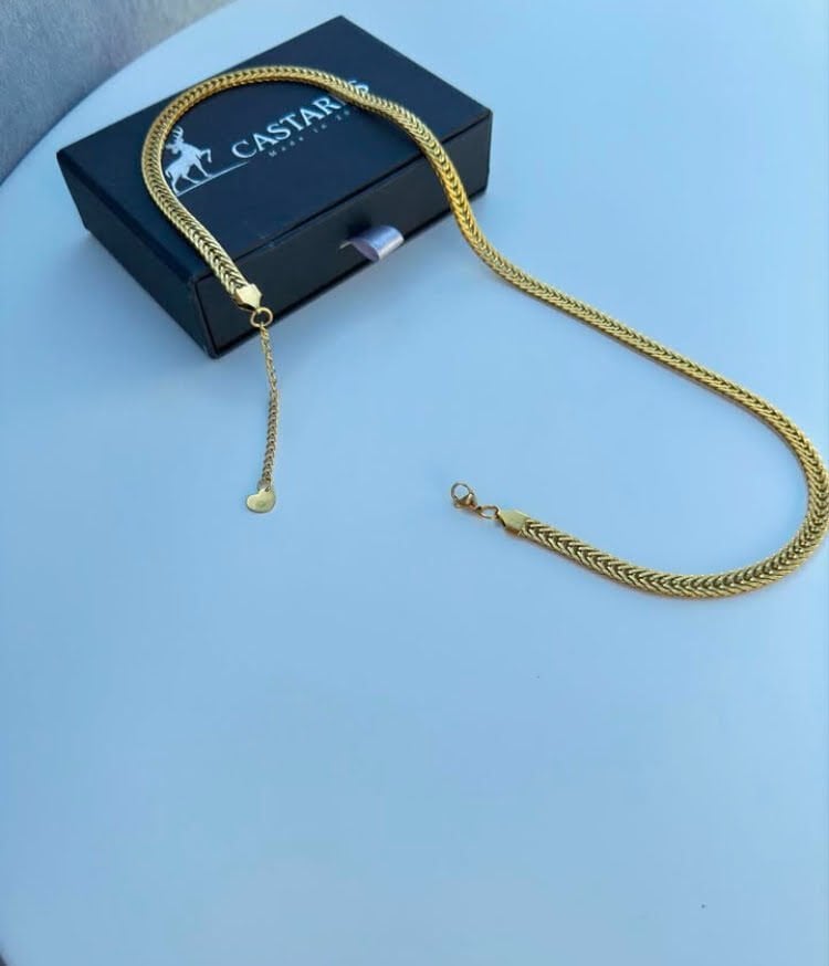 Kral Rad Gold Çelik Kolye