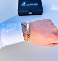 Cartier Çelik Gold Bileklik – Paslanmaz, Renk Atmaz, Anti-Alerjik ve Ayarlanabilir
