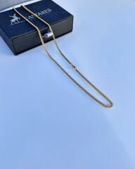 Centurion Kolyesi – 316L Çelik Erkek Zincir | 55-60 cm, 3 mm Kalınlık, Anti Alerjik